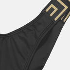 Beachwear Bas de bikini Greca Versace Noir Femme