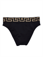 Strandmode Bikini Bottom Versace Schwarz Femme