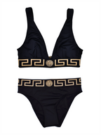 Strandmode Bikini Bottom Versace Schwarz Femme