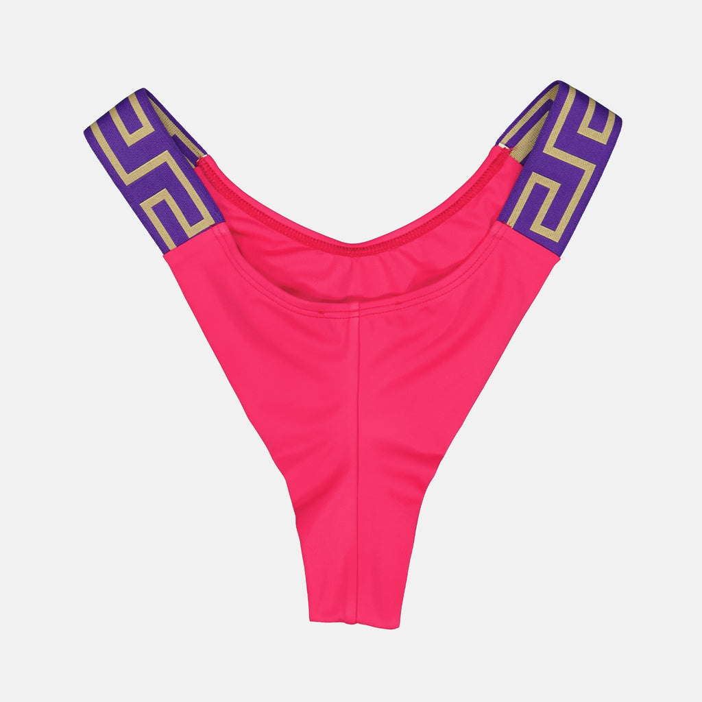 ビーチウェア グレカビキニボトム Versace ピンク 女性