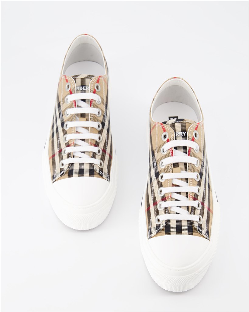 Elegante schuhe Karierte Sneakers Burberry Beige Homme