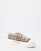 Chaussures de ville Baskets à carreaux Burberry Beige Homme