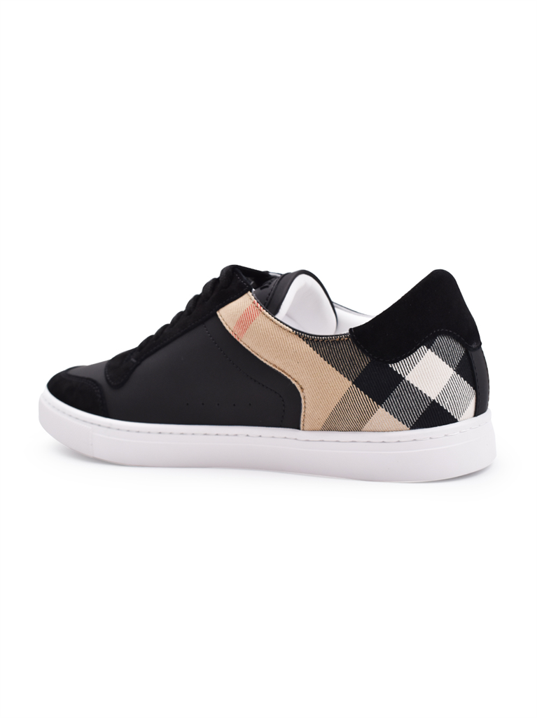 Sneaker Baskets à carreaux Burberry Schwarz Homme