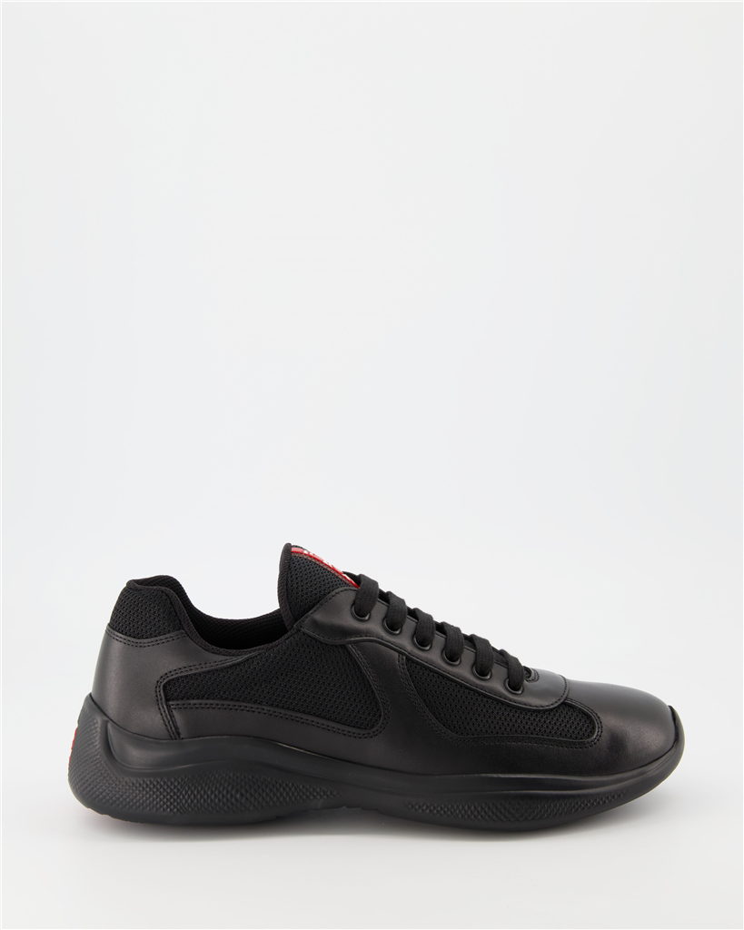 Baskets Baskets America's Cup Noir Linea Rossa Noir Homme