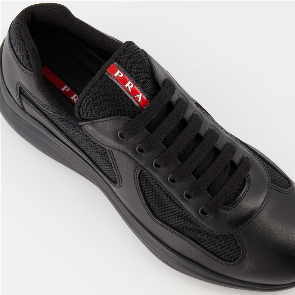 Baskets Baskets America's Cup Noir Linea Rossa Noir Homme