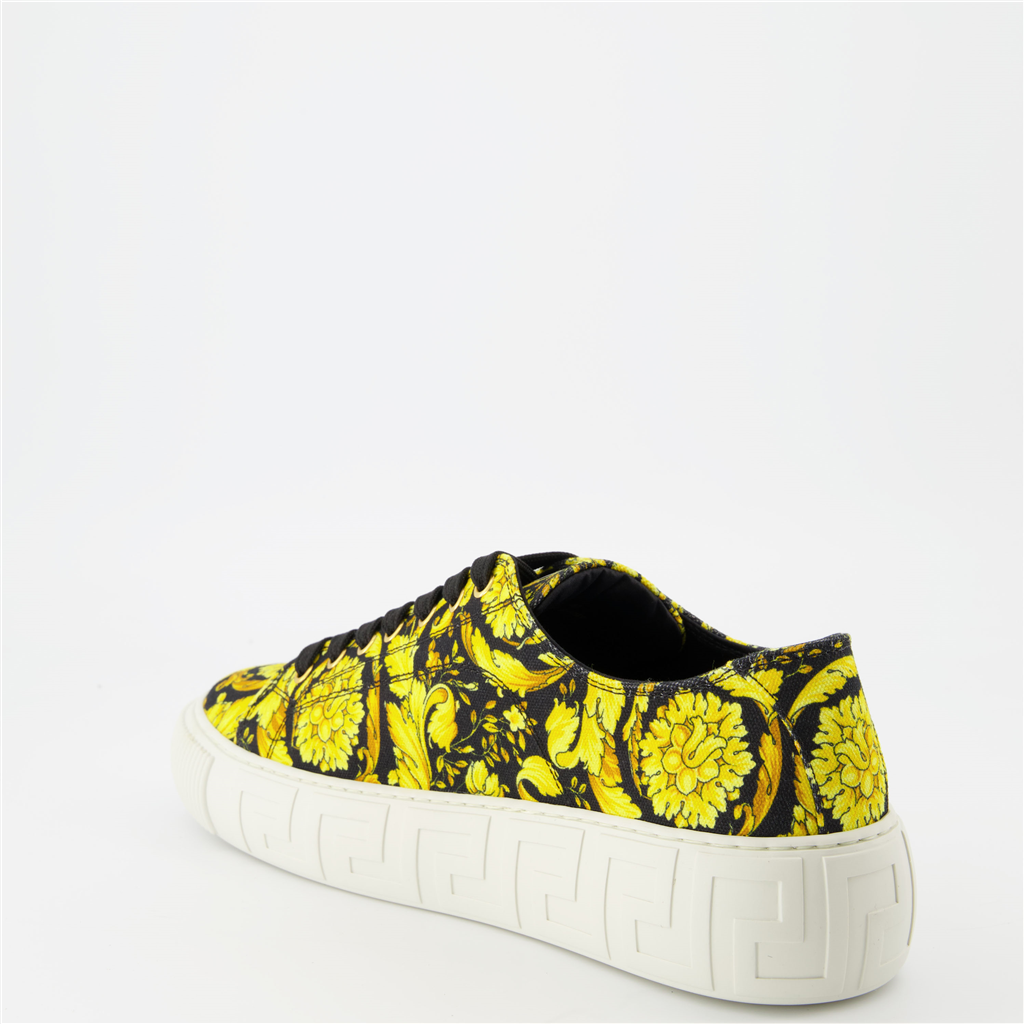Baskets Baskets Barocco Versace Jaune Homme