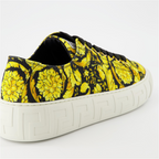 Baskets Baskets Barocco Versace Jaune Homme