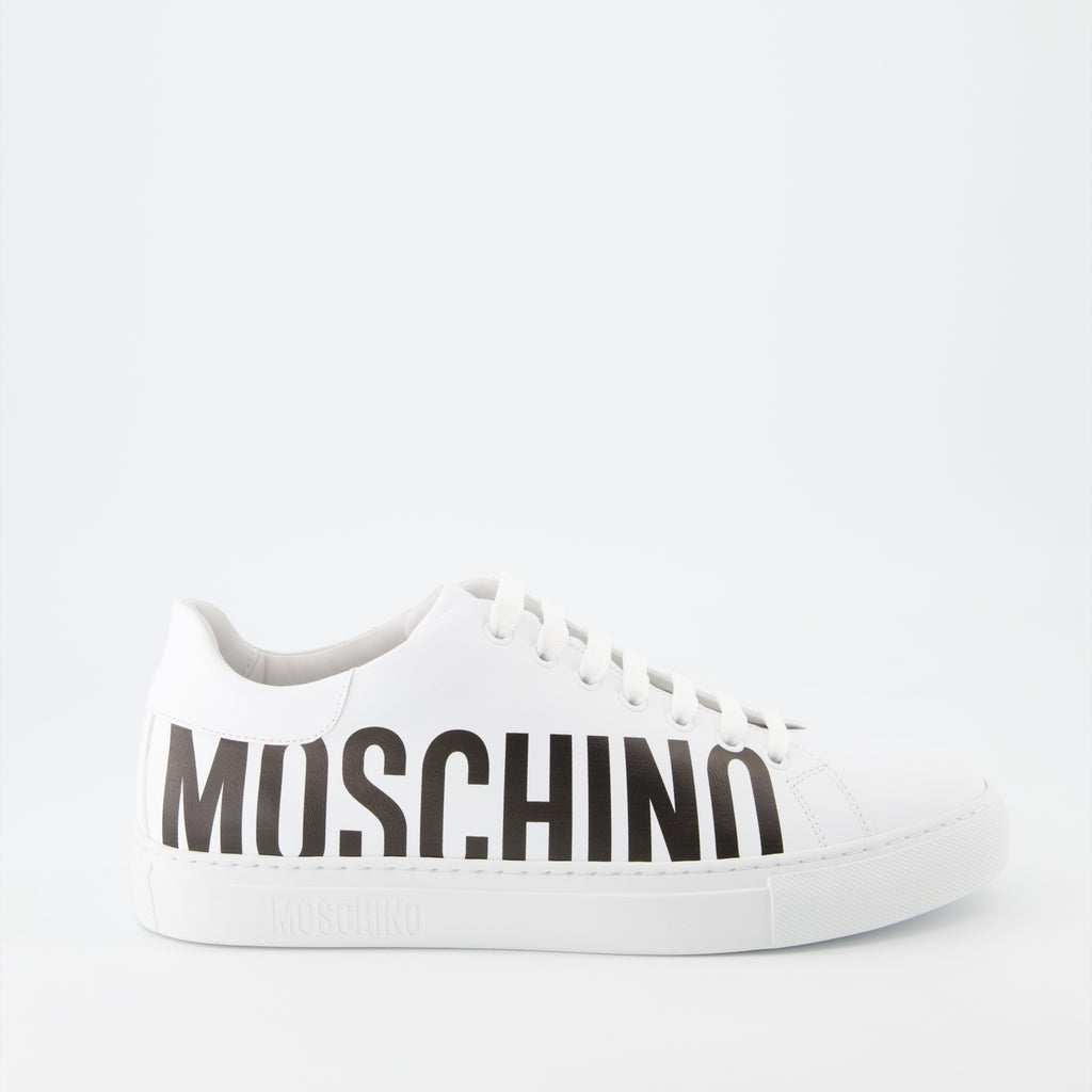 Baskets Baskets à logo Moschino Blanc Homme