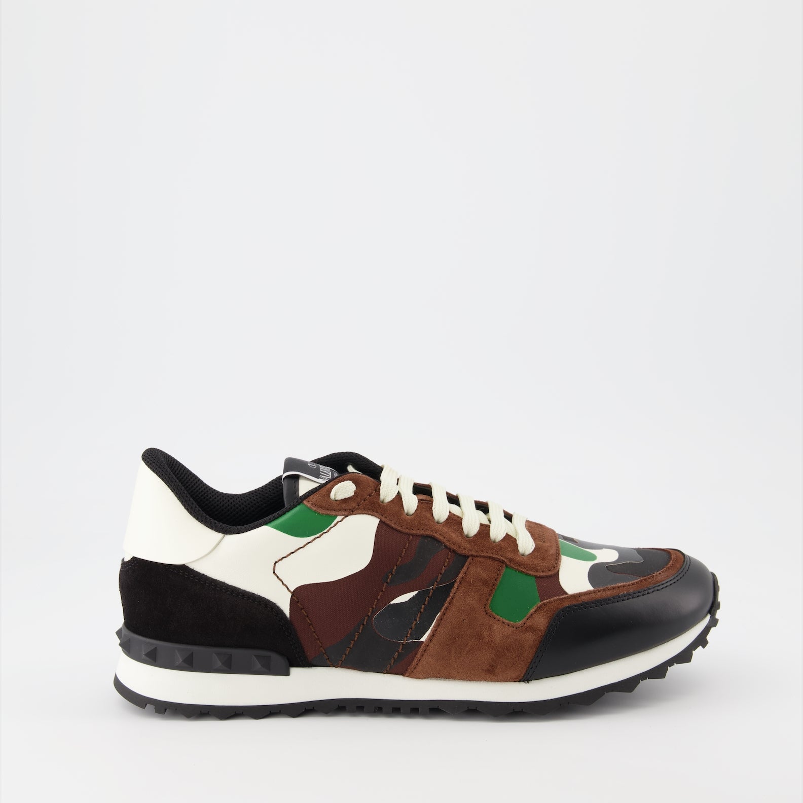 Baskets Baskets Camouflage Rockrunner Valentino Garavani Vert Homme