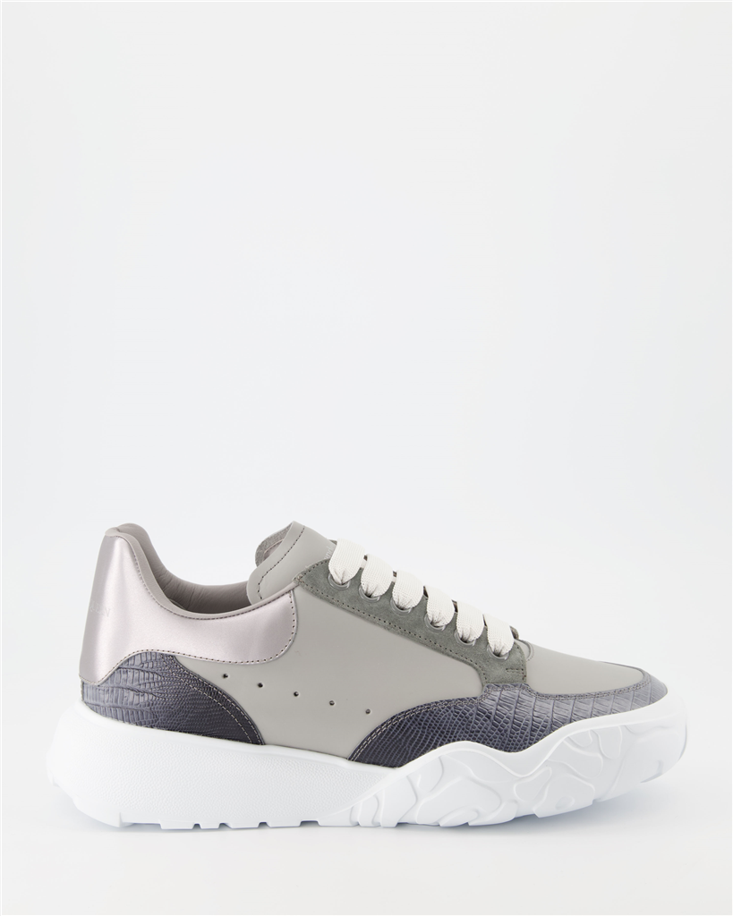 스니커즈 Baskets Court Trainer Alexander McQueen 회색 Homme