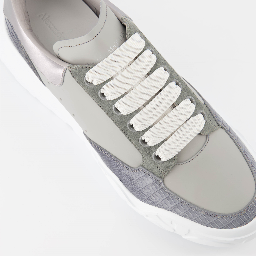 스니커즈 Baskets Court Trainer Alexander McQueen 회색 Homme