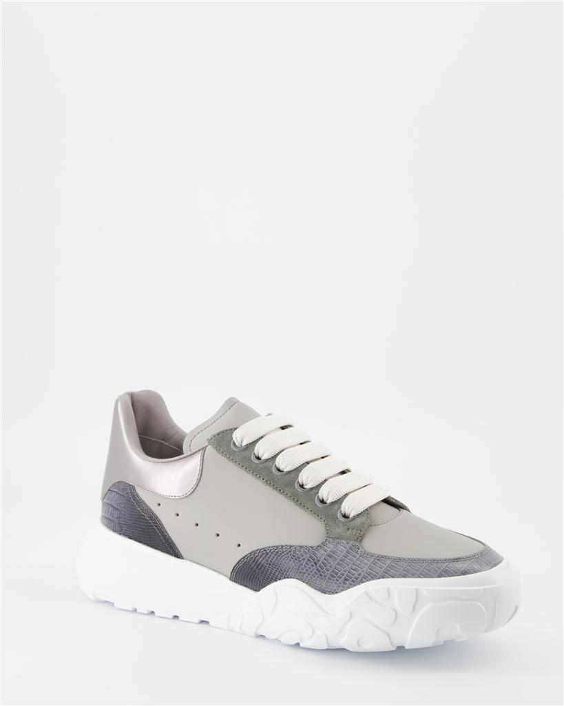 스니커즈 Baskets Court Trainer Alexander McQueen 회색 Homme