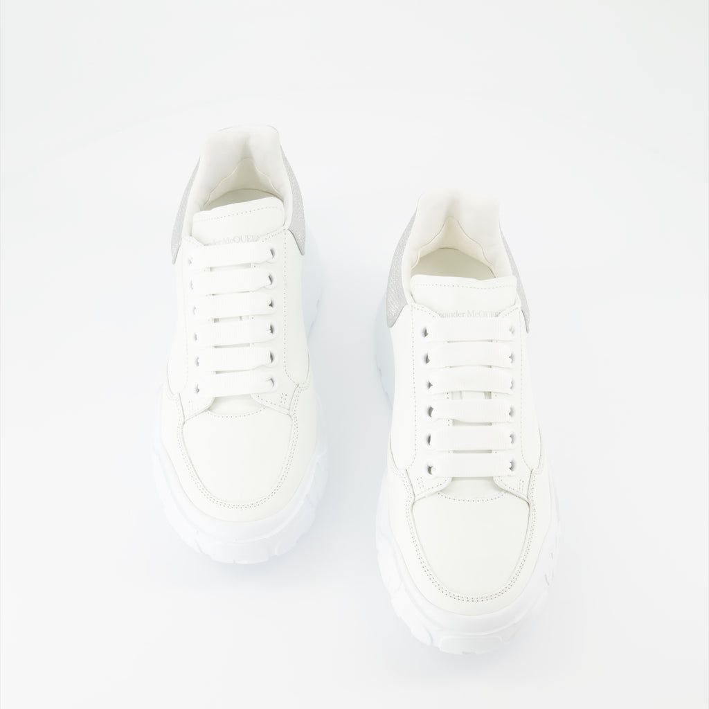 스니커즈 Baskets Court Trainer Alexander McQueen 회색 Femme