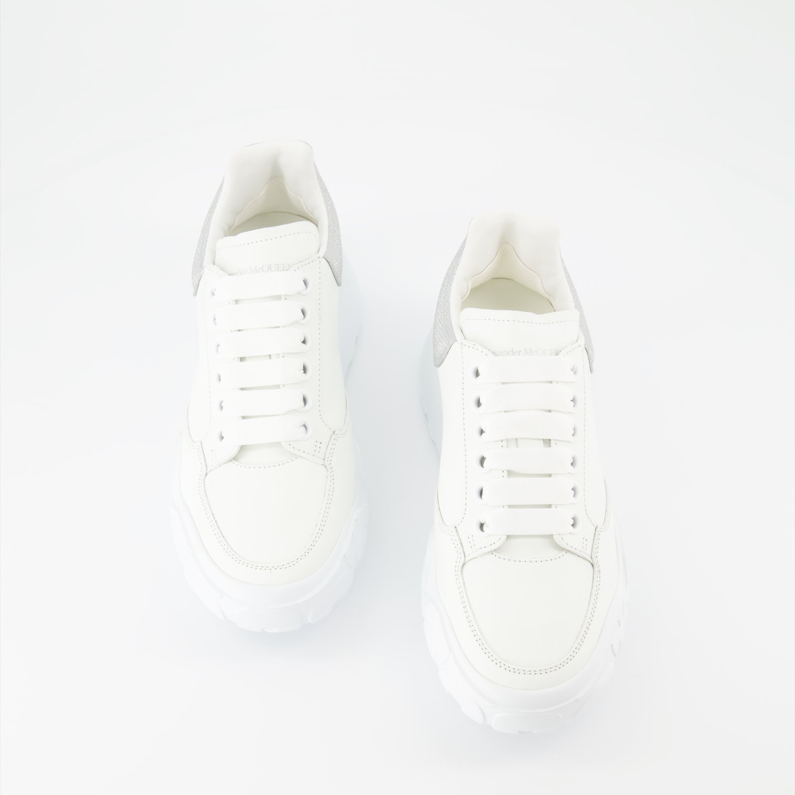 스니커즈 Baskets Court Trainer Alexander McQueen 회색 Femme