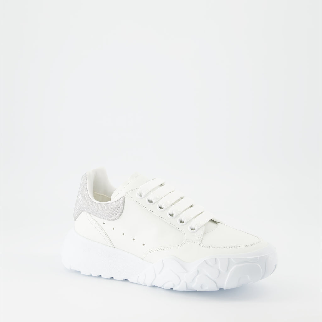스니커즈 Baskets Court Trainer Alexander McQueen 회색 Femme