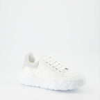 스니커즈 Baskets Court Trainer Alexander McQueen 회색 Femme