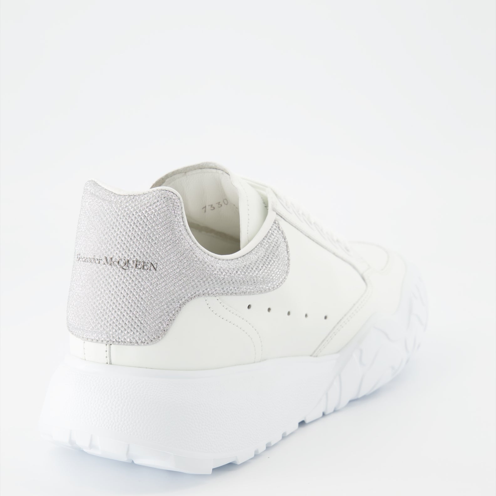 스니커즈 Baskets Court Trainer Alexander McQueen 회색 Femme