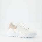 스니커즈 Baskets Court Trainer Alexander McQueen 베이지 Femme