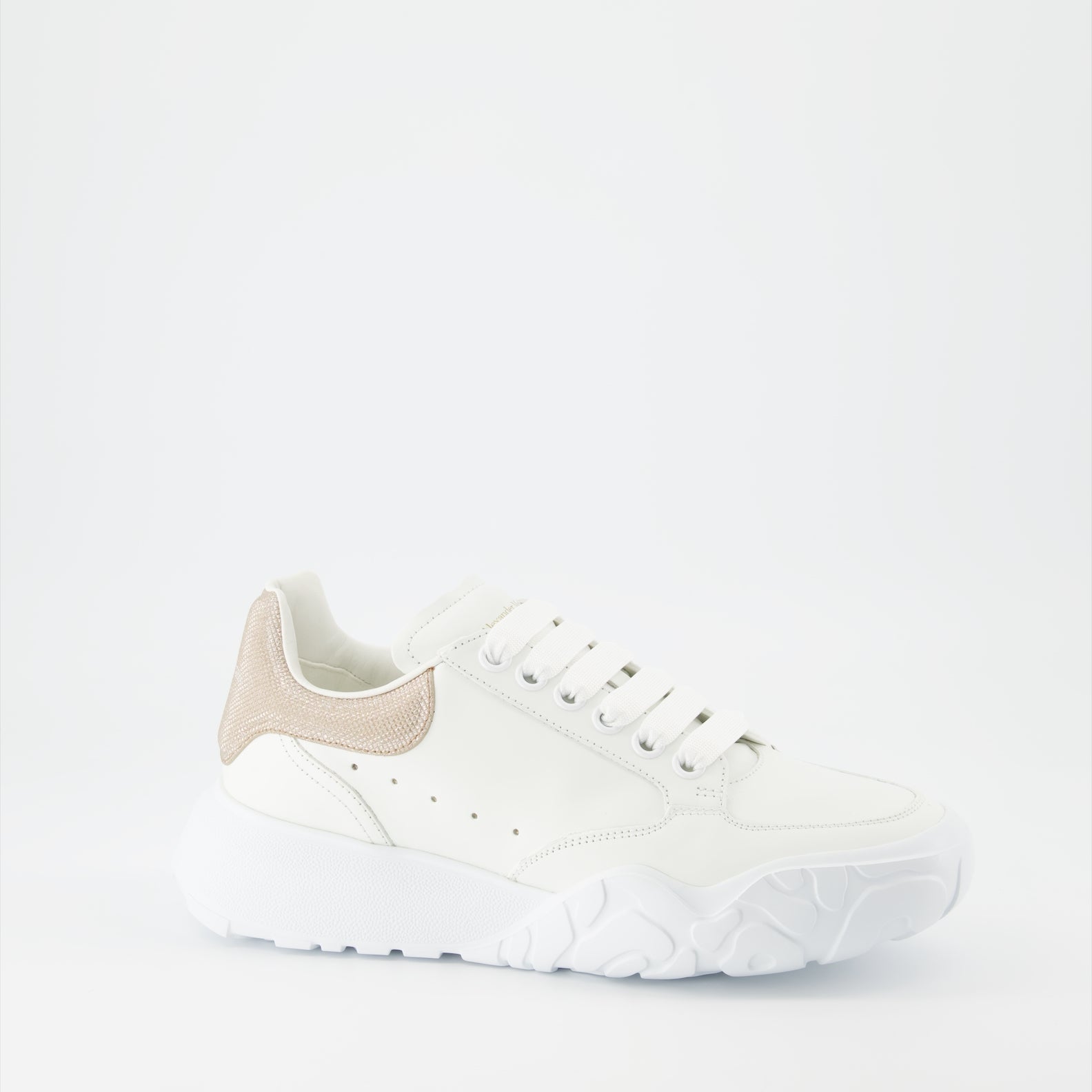 스니커즈 Baskets Court Trainer Alexander McQueen 베이지 Femme