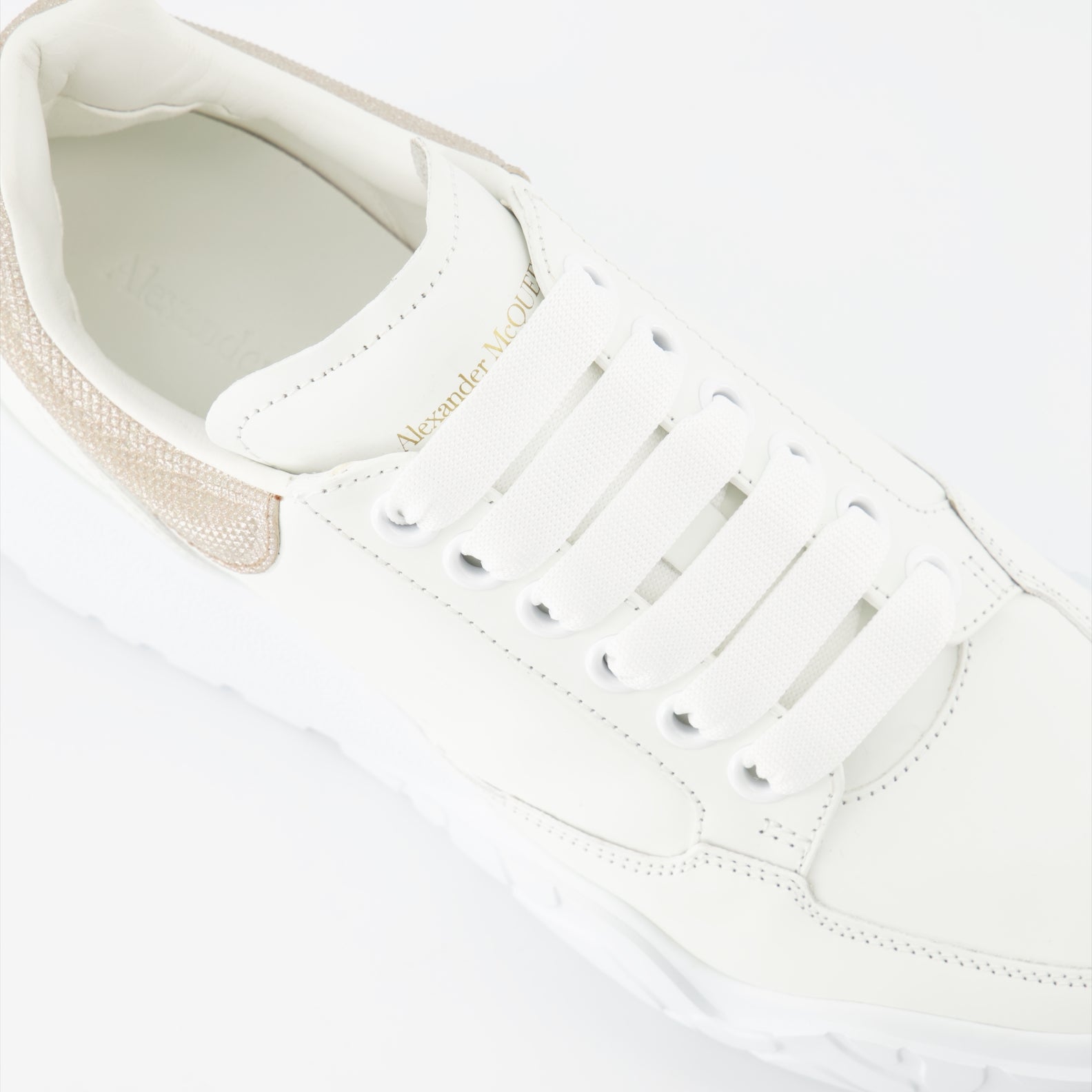스니커즈 Baskets Court Trainer Alexander McQueen 베이지 Femme