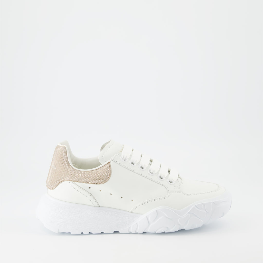 스니커즈 Baskets Court Trainer Alexander McQueen 베이지 Femme
