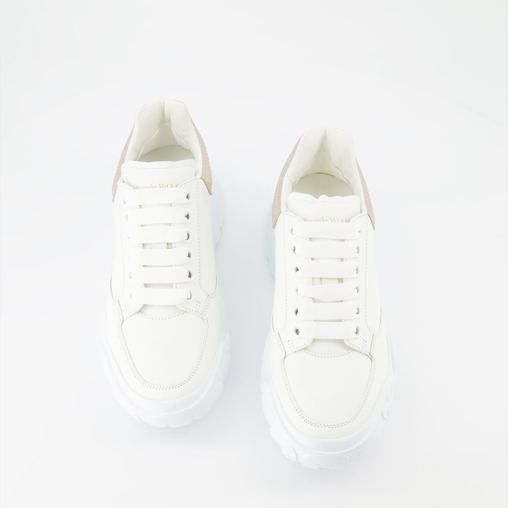 스니커즈 Baskets Court Trainer Alexander McQueen 베이지 Femme