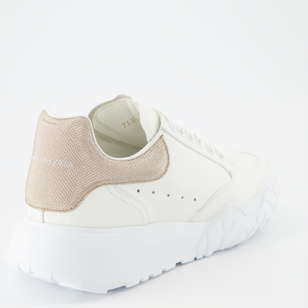 스니커즈 Baskets Court Trainer Alexander McQueen 베이지 Femme