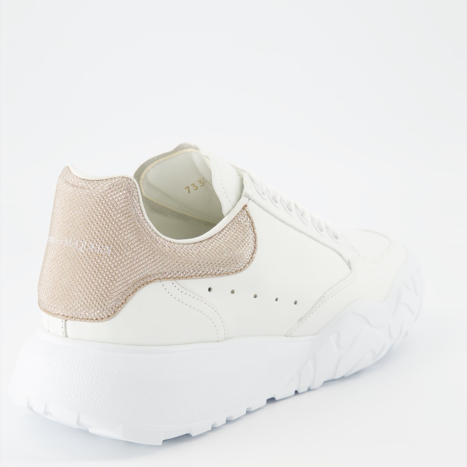 스니커즈 Baskets Court Trainer Alexander McQueen 베이지 Femme