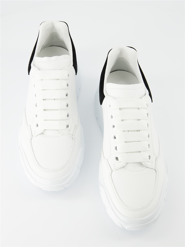 스니커즈 Baskets Court Trainer Alexander McQueen 검은색 Femme