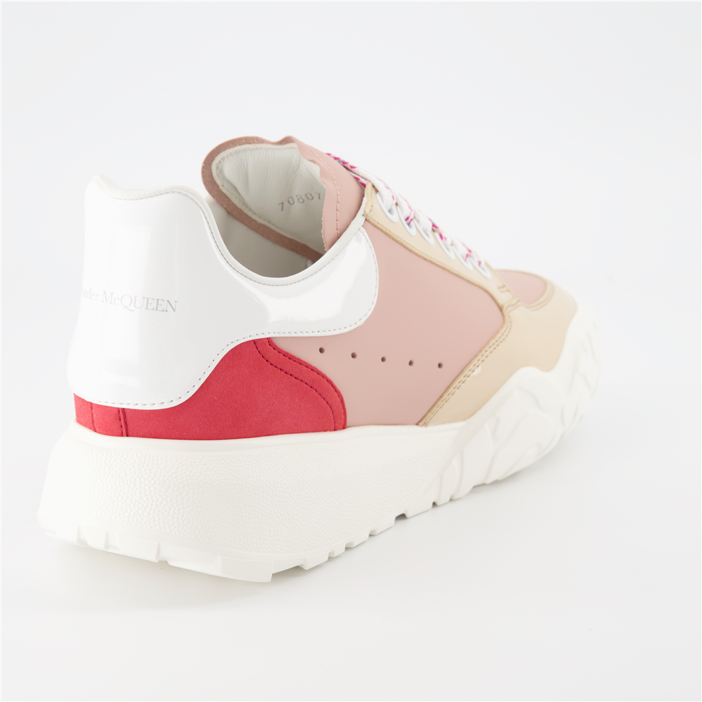스니커즈 Baskets Court Trainer Alexander McQueen 분홍색 Femme