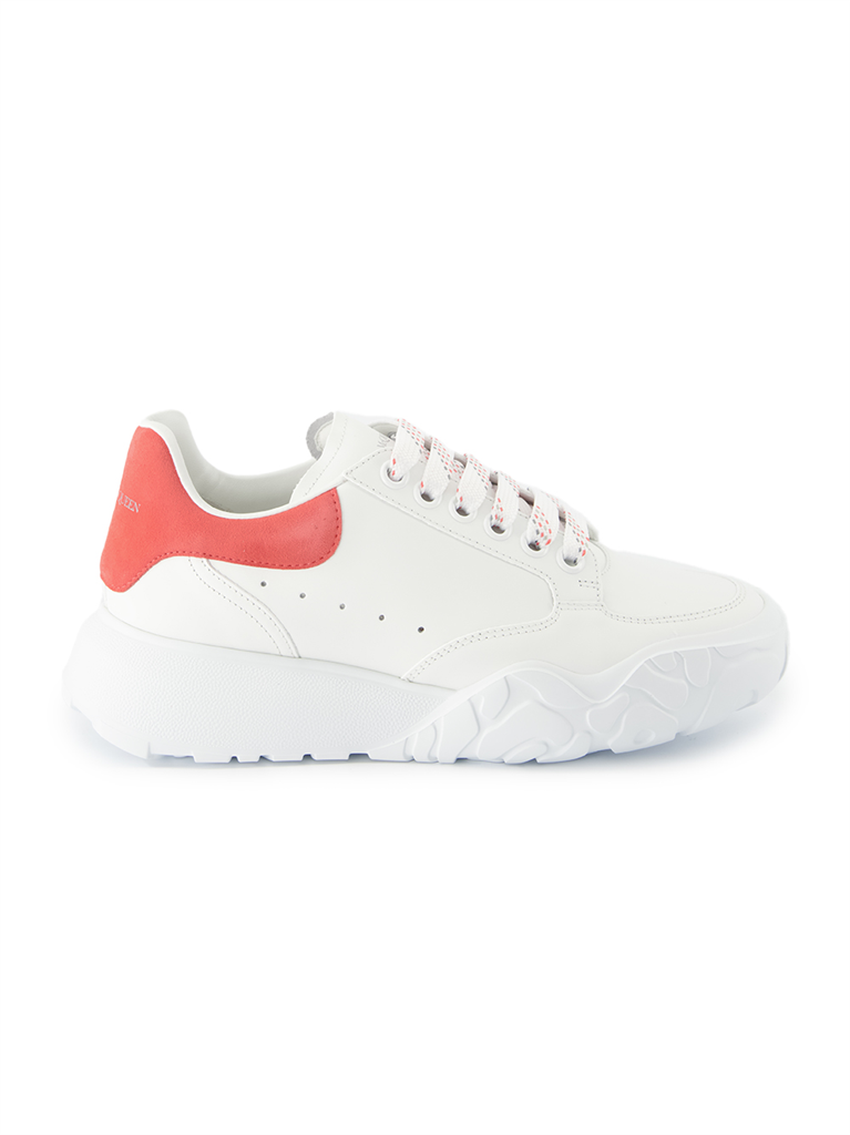 스니커즈 Baskets Court Trainer Alexander McQueen 빨간색 Femme
