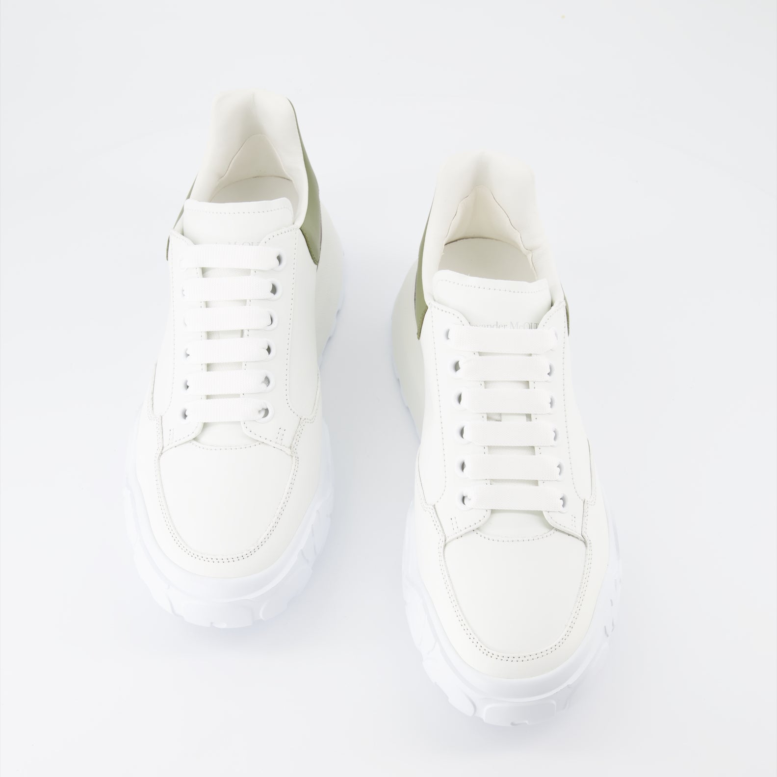 스니커즈 Baskets Court Trainer Alexander McQueen 녹색 Homme