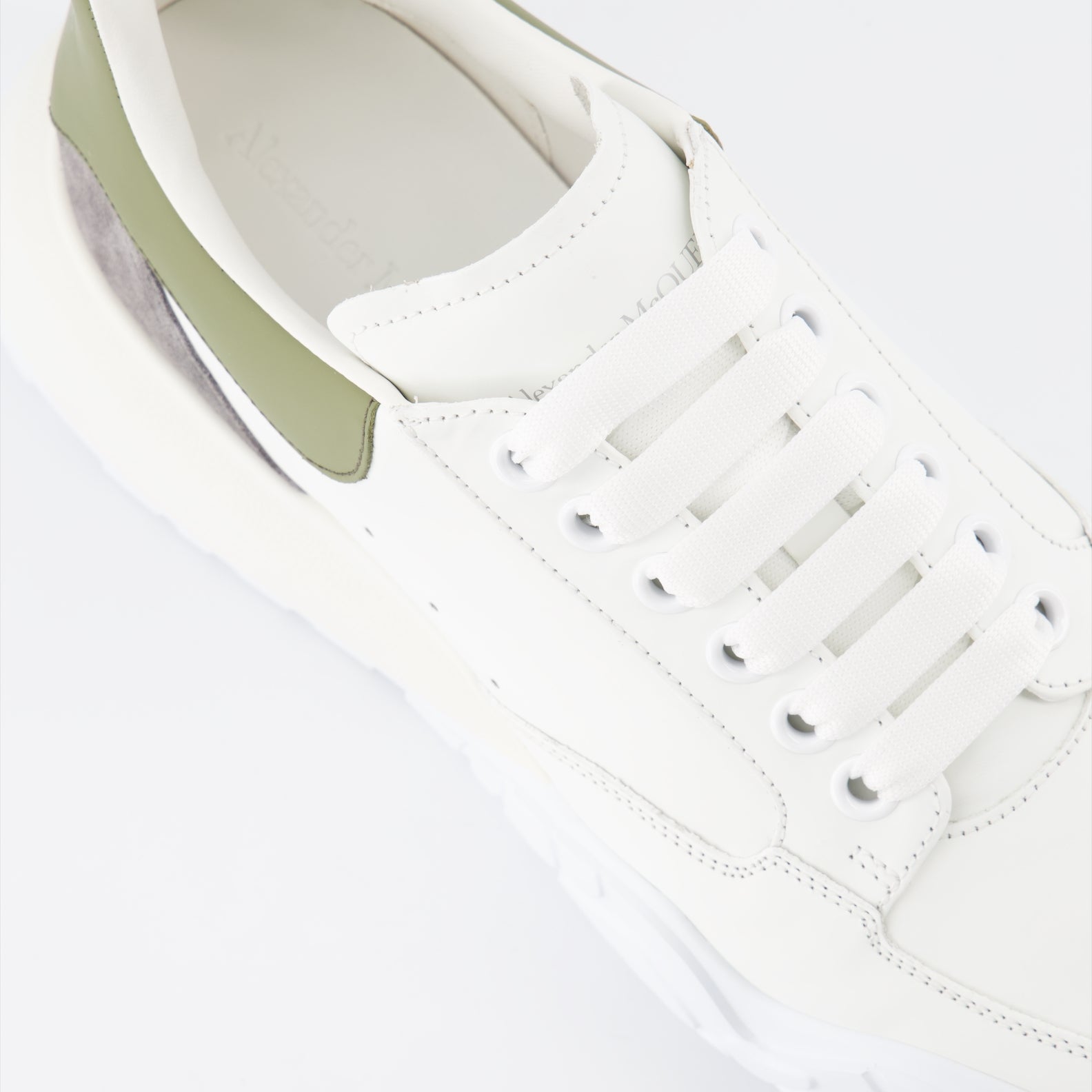 스니커즈 Baskets Court Trainer Alexander McQueen 녹색 Homme