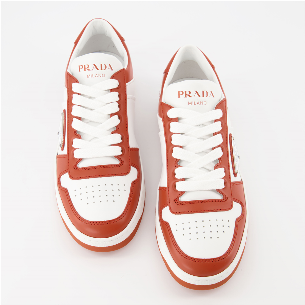 스니커즈 Baskets Downtown Prada 빨간색 Femme