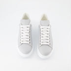 스니커즈 Baskets en Calicot Alexander McQueen 회색 Femme