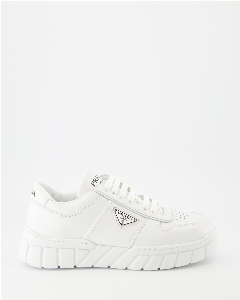 스니커즈 Baskets en cuir Prada 하얀색 Homme