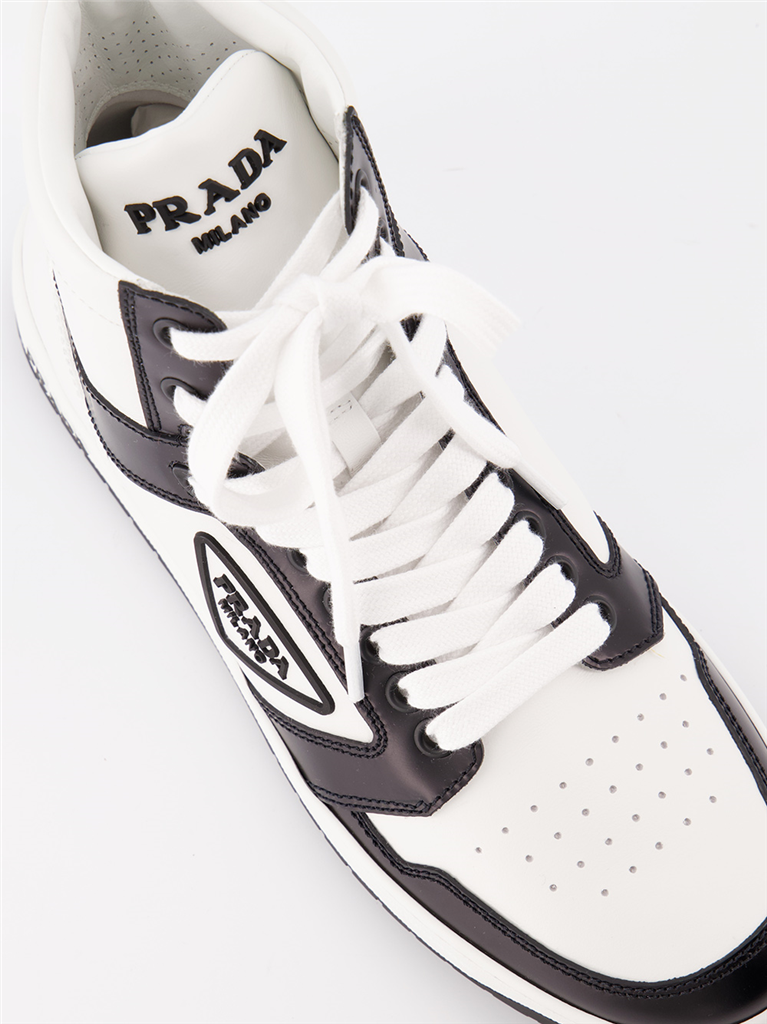 스니커즈 Baskets en cuir Prada 하얀색 Femme