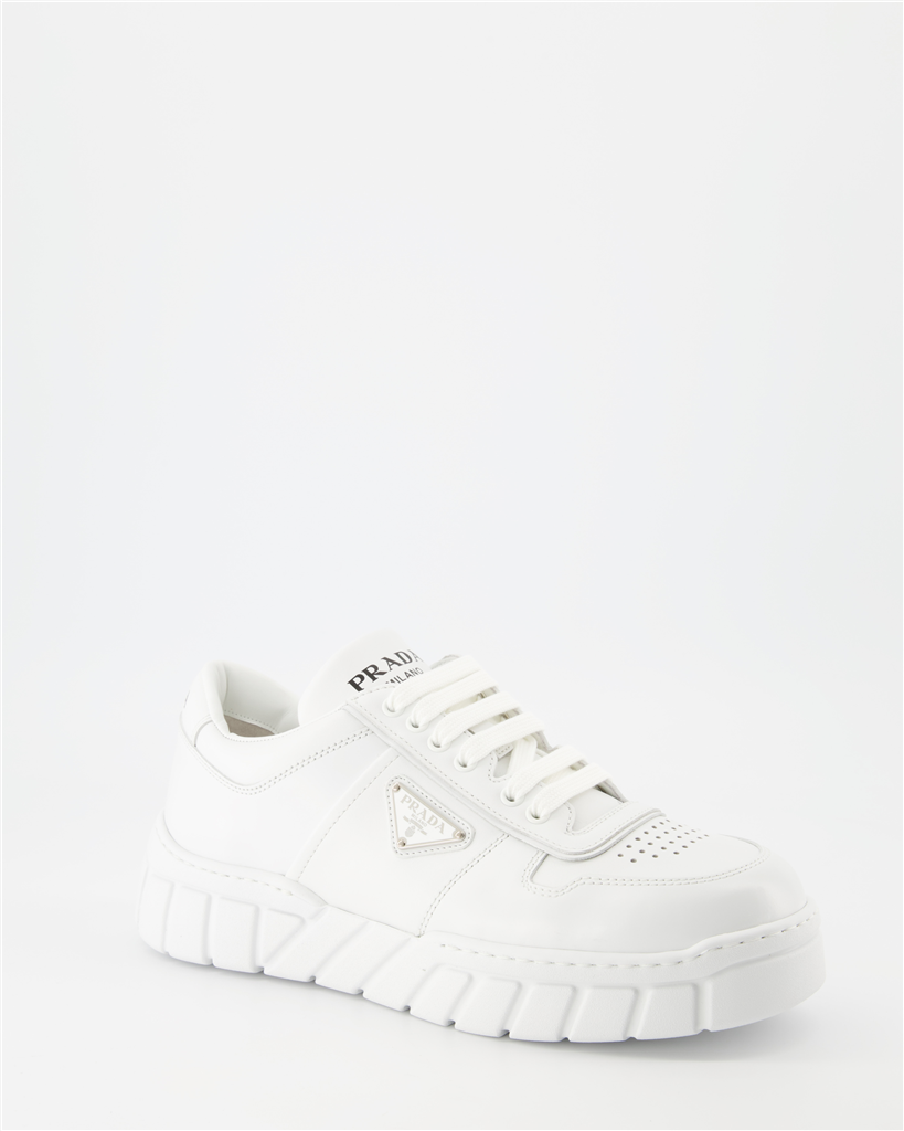 스니커즈 Baskets en cuir Prada 하얀색 Homme
