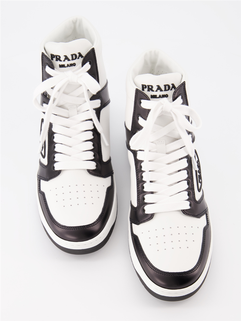 Baskets Baskets en cuir Prada Blanc Femme