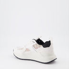 Baskets Baskets en cuir et mesh Burberry Beige Femme