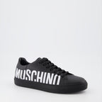 Sneaker Baskets à logo Moschino Schwarz Homme