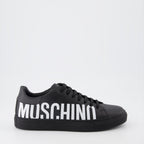 Sneaker Baskets à logo Moschino Schwarz Homme