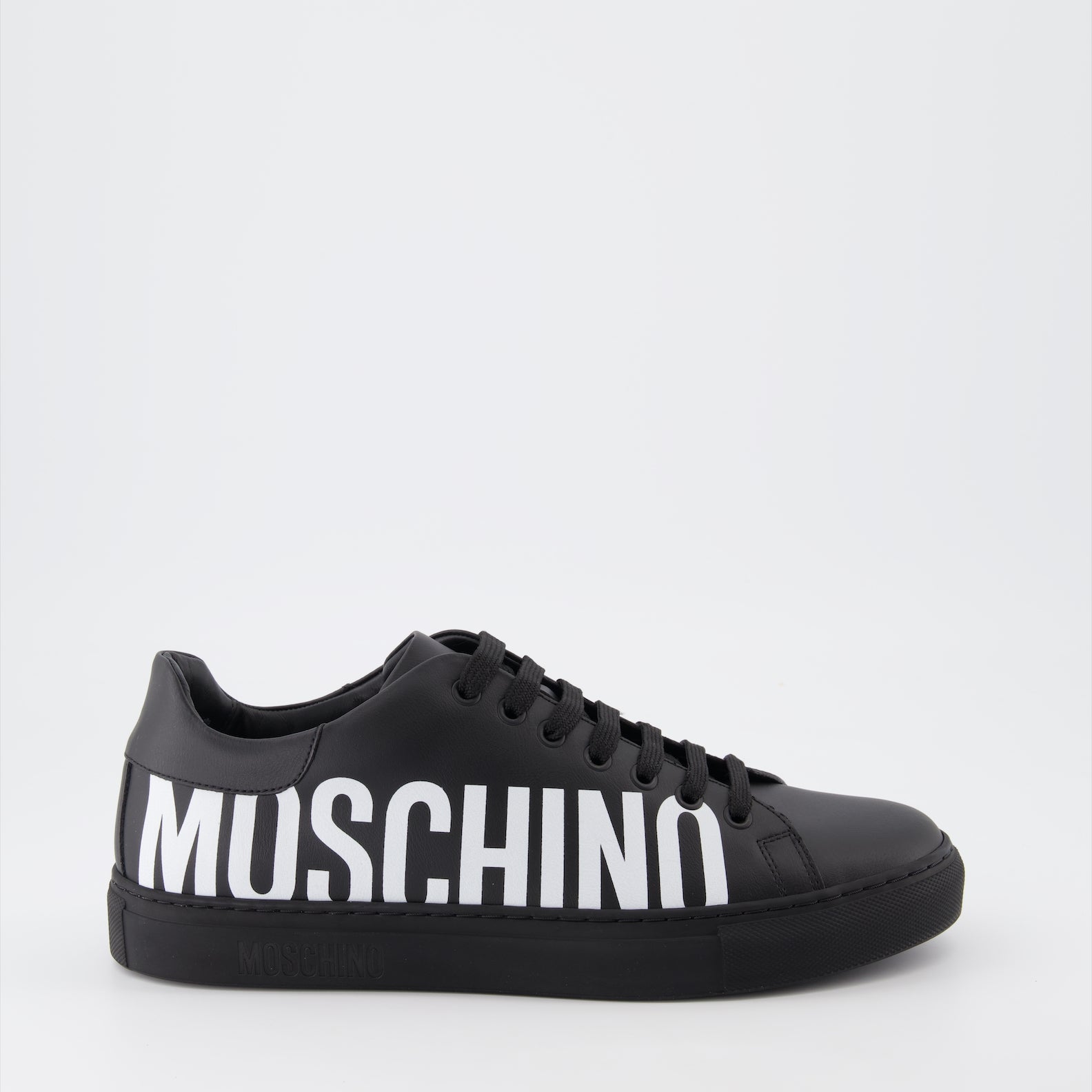 Sneaker Baskets à logo Moschino Schwarz Homme