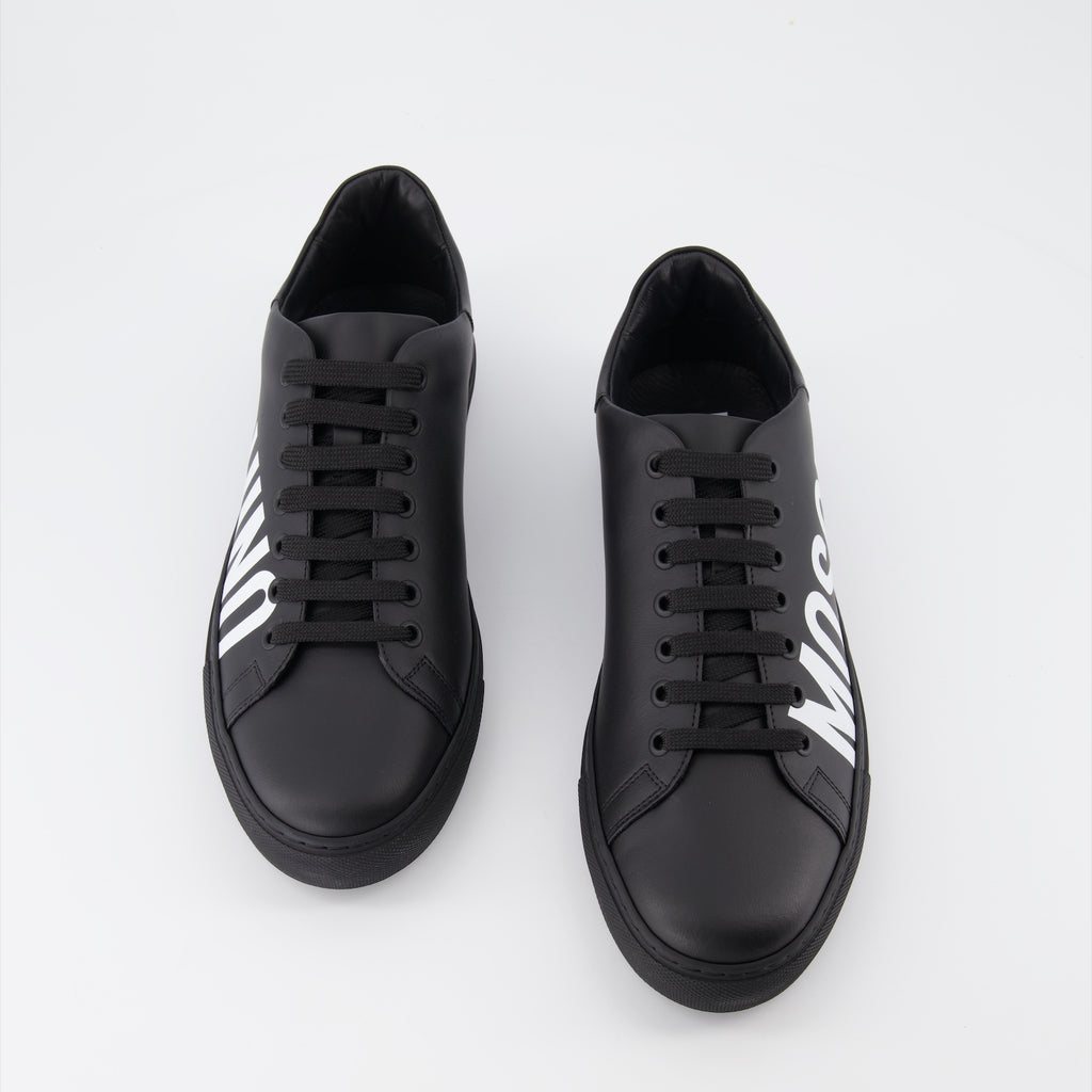 Sneaker Baskets à logo Moschino Schwarz Homme
