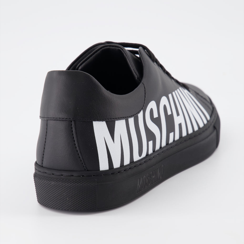 Sneaker Baskets à logo Moschino Schwarz Homme