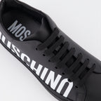 Sneaker Baskets à logo Moschino Schwarz Homme