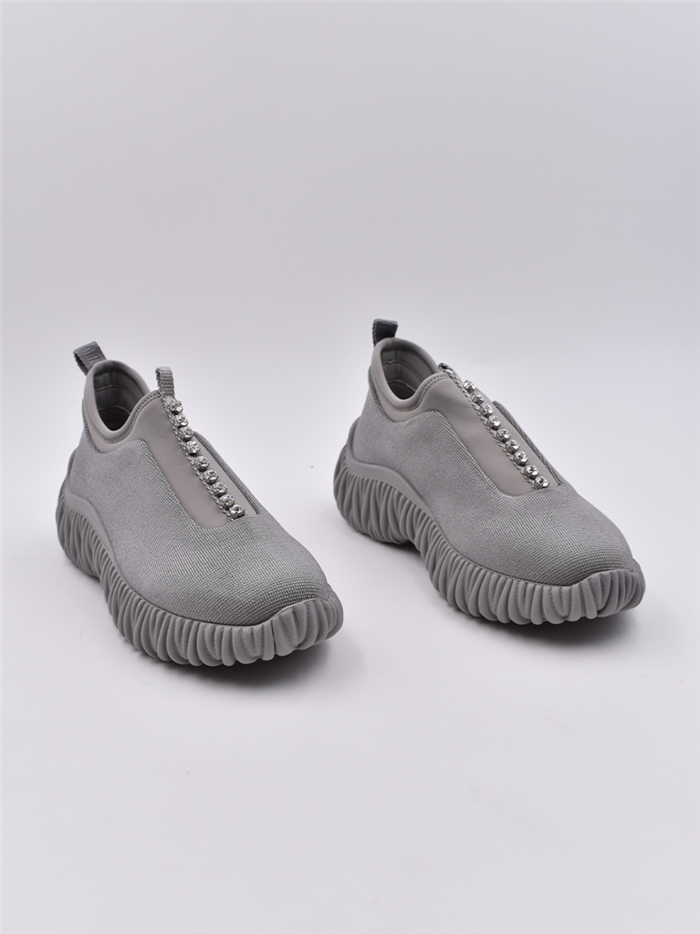 Baskets Baskets en jersey Miu Miu Gris Femme