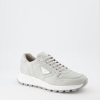 Baskets Baskets en Re-Nylon Prada Gris Homme