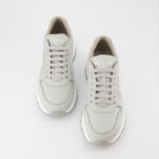 Baskets Baskets en Re-Nylon Prada Gris Homme