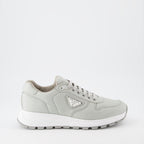 Baskets Baskets en Re-Nylon Prada Gris Homme